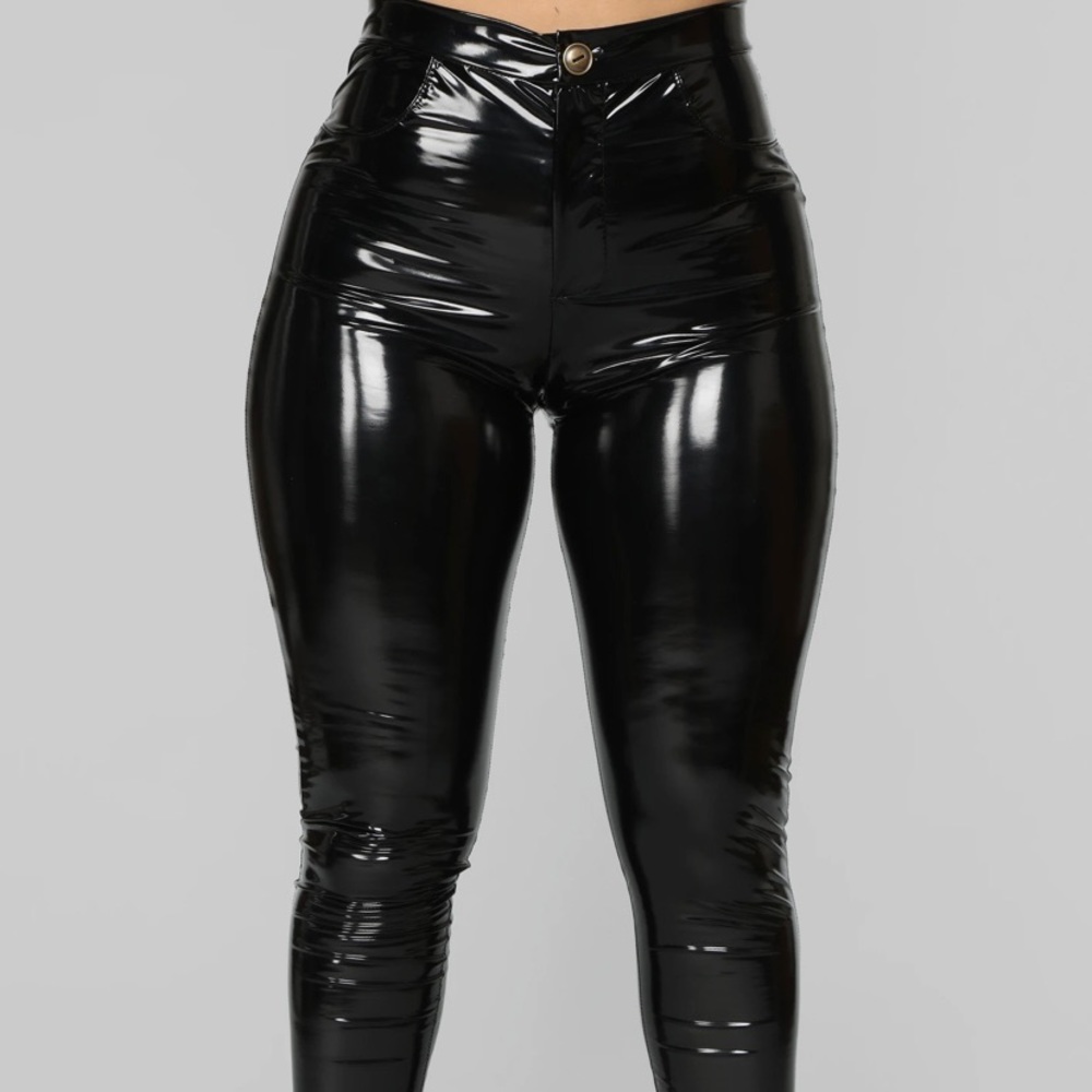 Late Night Texts Vinyl Pants